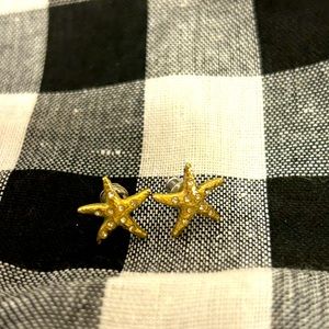 Brighton gold starfish earrings
